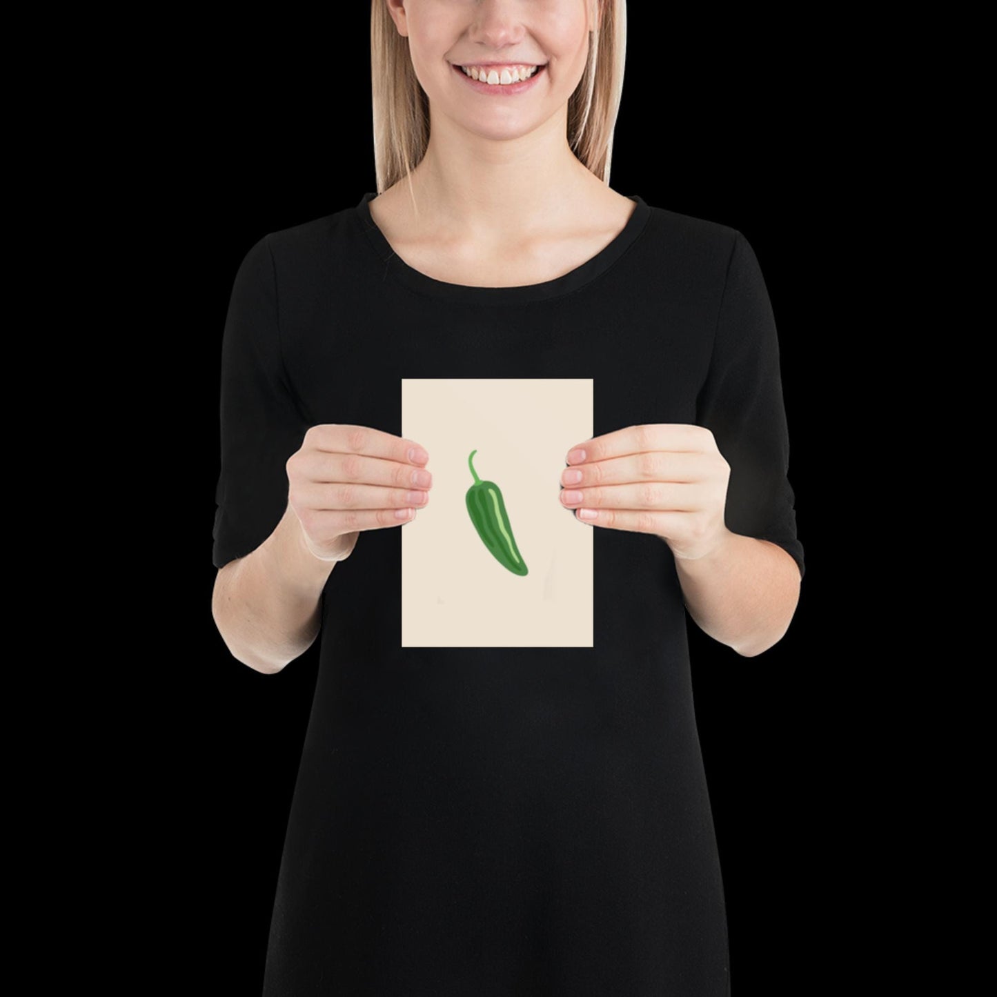 Jalapeno Chilli Pepper Spicy Margarita Beige Wall Print | Bar Cart Art | Cocktail Poster | Bold Prints | A1 A2 Physical Print | Kitchen Art