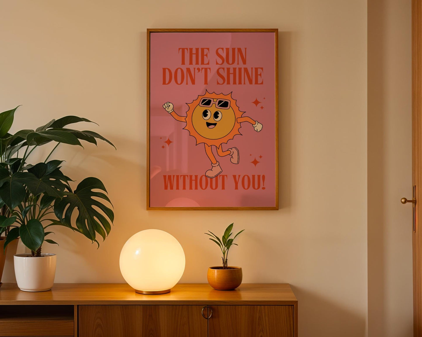 The Sun Don't Shine Without You I Sonnetanz | Music Poster | Wall Art | House Music Poster | Bold | DJ | Trance | Techno | Electronic Music