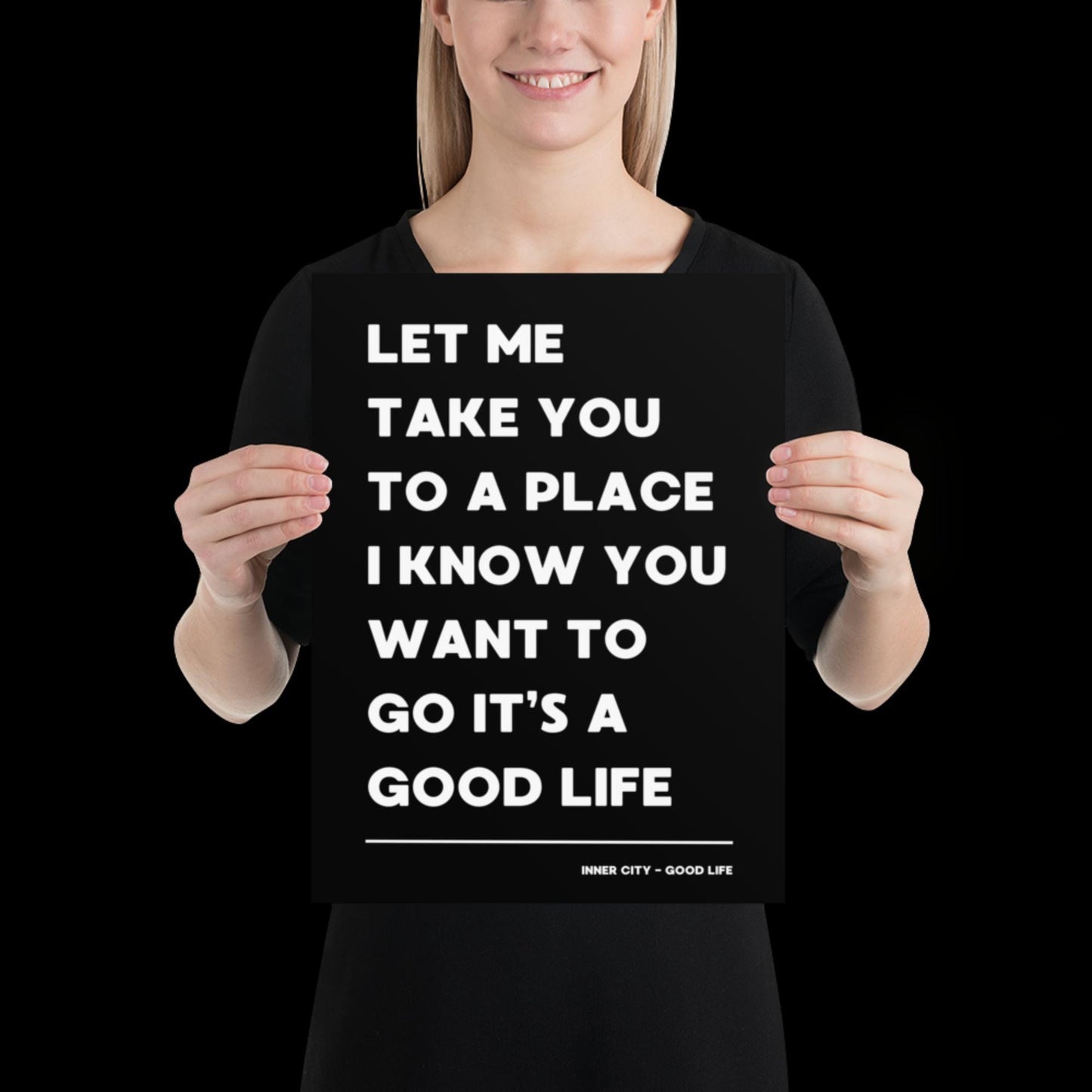 It's a Good Life Black and White Lyric Wall Print | Music Poster | Wall Art | A5 A4 A3 | Typographic | Lyrics | Custom Print | Wall Decor