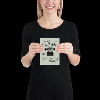 Don't Call Me Baby Print | Madison Avenue | House Music Poster | Lyric Print | Music Poster | Wall Art | House Music | Wall Decor | DJ Ibiza