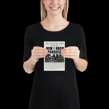 Finally Kings of Tomorrow Inspired Newspaper Lyric Print Off-White and Black 02 - Ibiza Funky Disco House Music A1 A2 A3 Typographic Ball