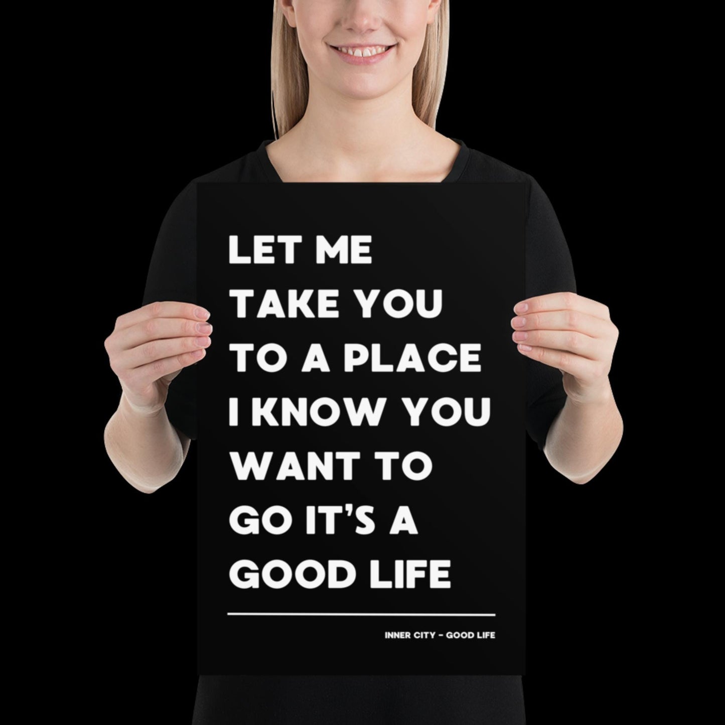 It's a Good Life Black and White Lyric Wall Print | Music Poster | Wall Art | A5 A4 A3 | Typographic | Lyrics | Custom Print | Wall Decor