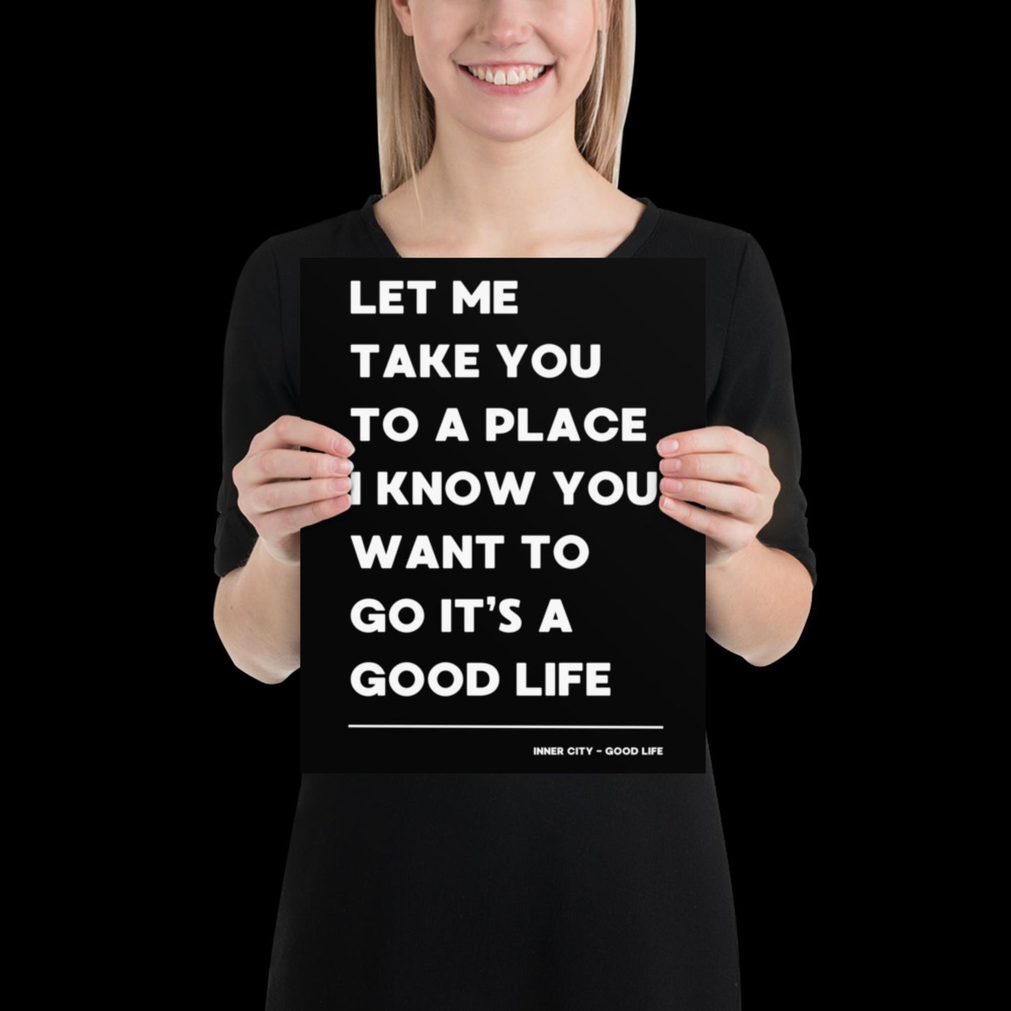 It's a Good Life Black and White Lyric Wall Print | Music Poster | Wall Art | A5 A4 A3 | Typographic | Lyrics | Custom Print | Wall Decor