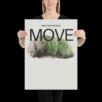 Move Inspired Print Green Cloud - Adam Port Stryv Keinemusik Wall Art for House EDM Ibiza Festival Rave Art Decor House Music Disco Funky