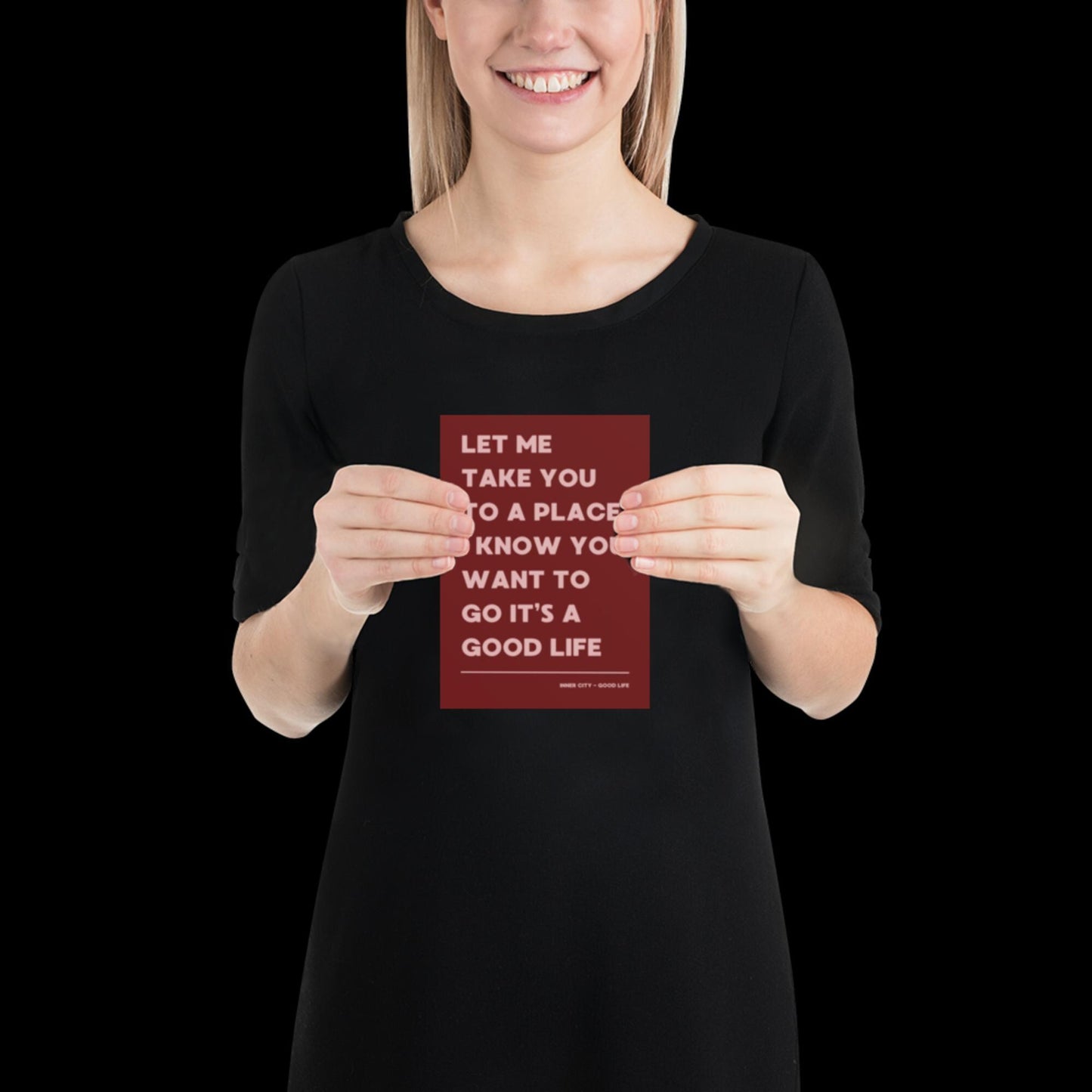 It's a Good Life Red Lyric Wall Print | Music Poster | Wall Art | A5 A4 A3 | Typographic | Lyrics | Custom Print | Wall Decor